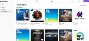 apple podcast charts