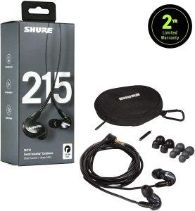 Shure SE215-K wired earbuds